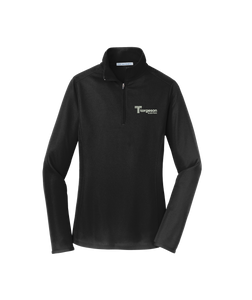Port Authority® Women's Pinpoint Mesh 1/2-Zip