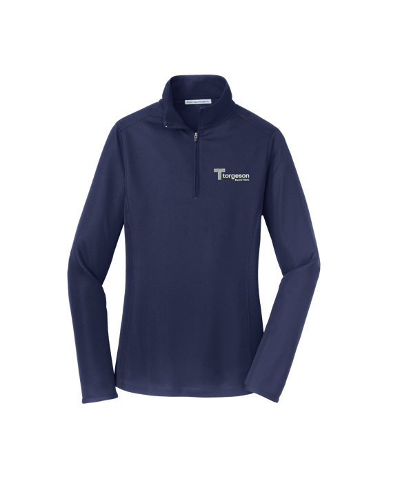 Port Authority® Women's Pinpoint Mesh 1/2-Zip