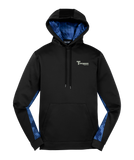 Sport-Tek Sport-Wick CamoHex Fleece Colorblock Hooded Pullover