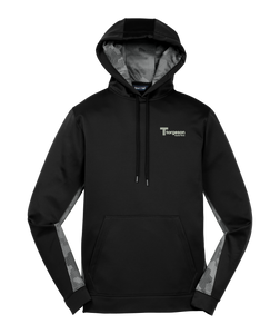 Sport-Tek Sport-Wick CamoHex Fleece Colorblock Hooded Pullover