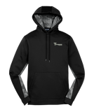 Sport-Tek Sport-Wick CamoHex Fleece Colorblock Hooded Pullover