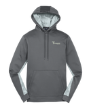 Sport-Tek Sport-Wick CamoHex Fleece Colorblock Hooded Pullover