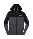 Sport-Tek Tech Fleece Colorblock Full-Zip Hooded Jacket