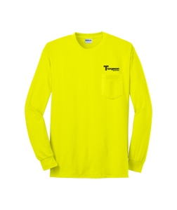 Ultra Cotton® 100% Cotton Long Sleeve T-Shirt with Pocket