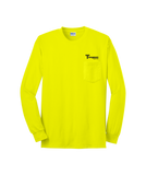 Ultra Cotton® 100% Cotton Long Sleeve T-Shirt with Pocket